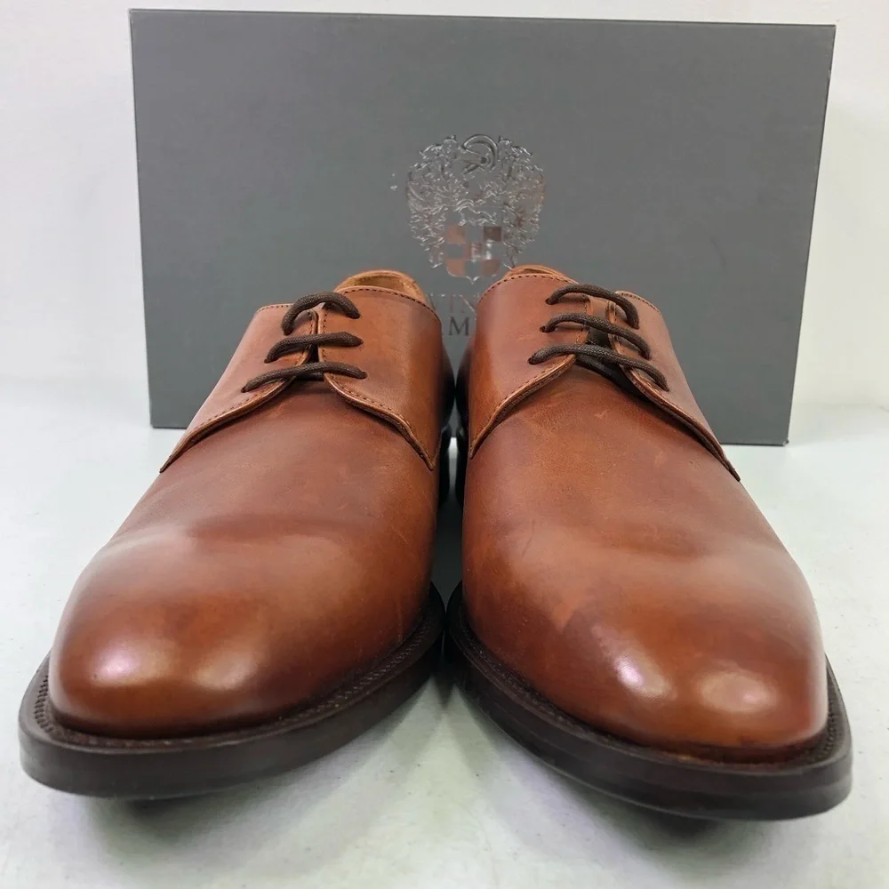 Vince Camuto Brown Leather Oxford Dress Shoes
